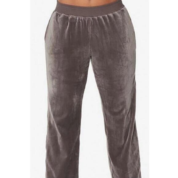 Ruby Ribbon Pants - New Ruby Ribbon Women's Size XL taupe Velvet Velour Comfort Lounge Pants Mink